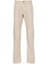 herringbone tapered-leg trousers
